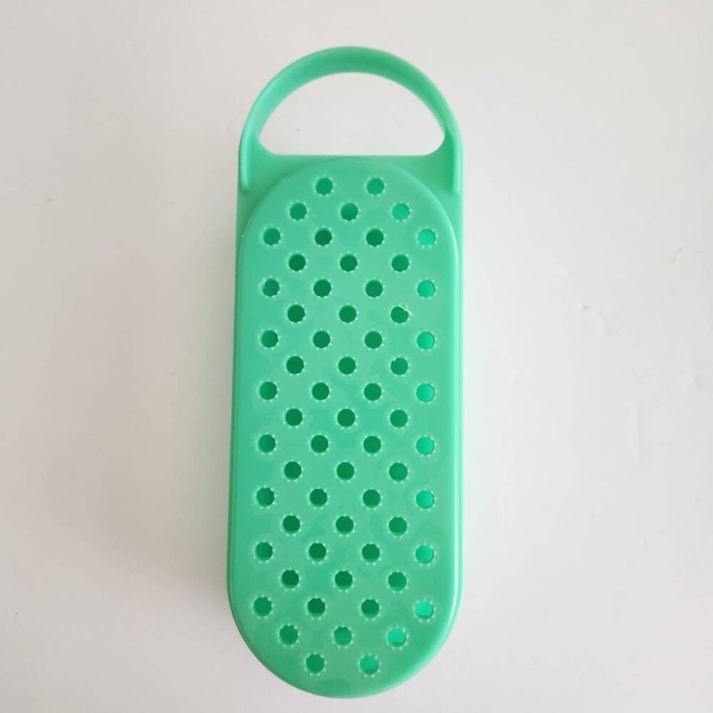 Vintage Tupperware Jadeite Green Cheese Grater Set
